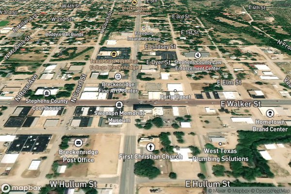 pet stain and odor removal in Breckenridge TX 76424 - Aerial View